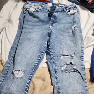 Distressed Light Blue Women's Jeans